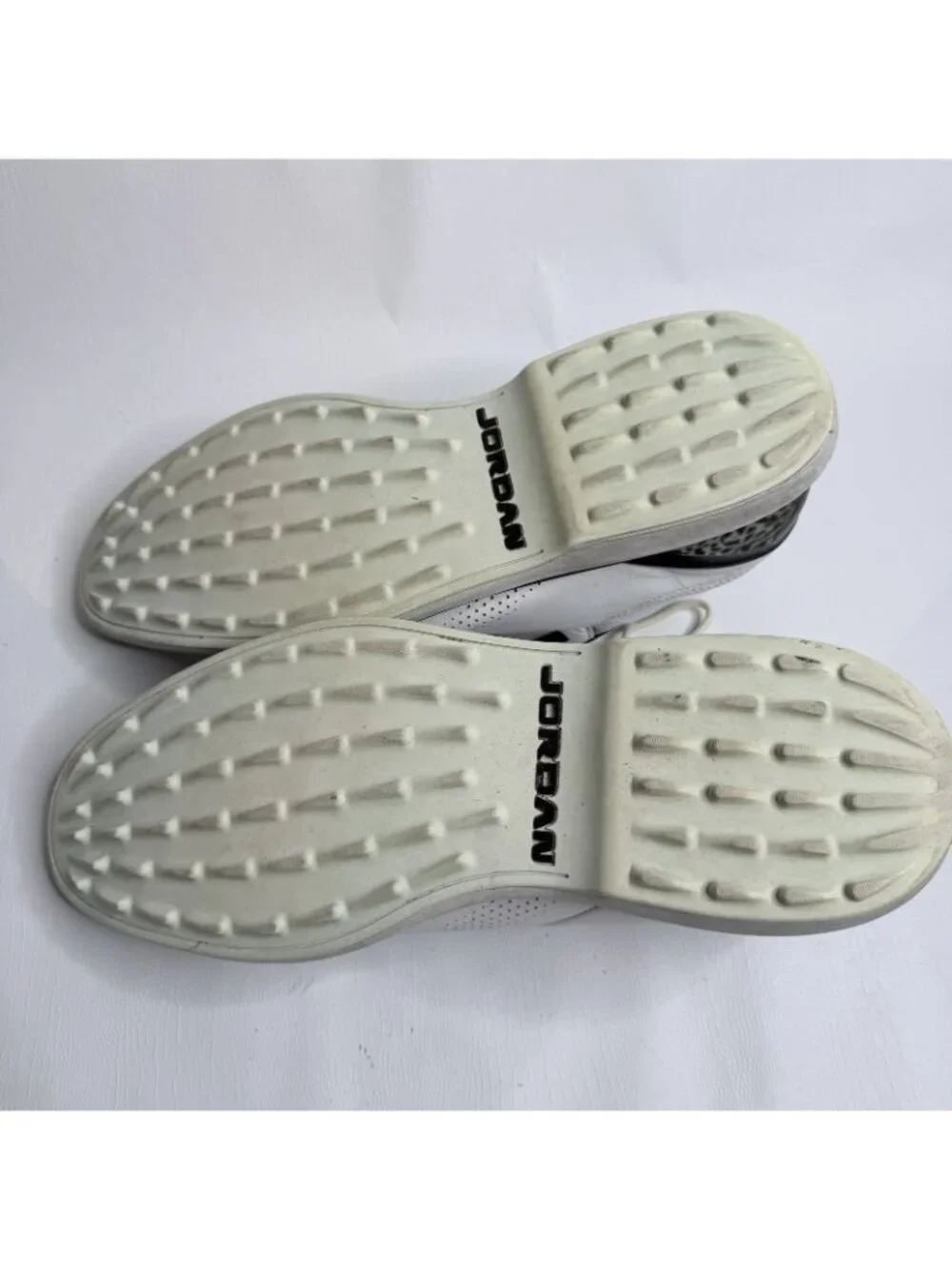 Jordan Flight Runner Golf Shoes Mens 13 White Black Elephant Print 795183-101